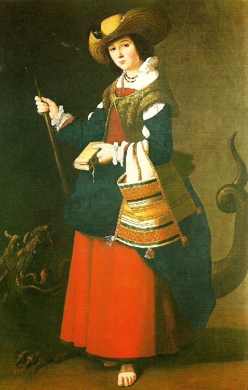 Francisco de Zurbaran st. agatha. Germany oil painting art